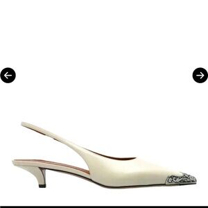 Paris Texas Jessica slingback 35 in milk